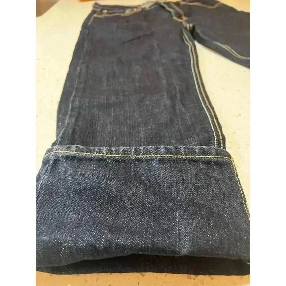 ANDERSSON BELL SCANDENAVIA high rise CUFFED CAPRI DENIM JEANS SIZE LARGE - Picture 8 of 8